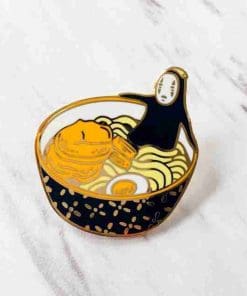 Alternative view of Spirited Away 'No Face | Ramen Bath' Enamel Pin