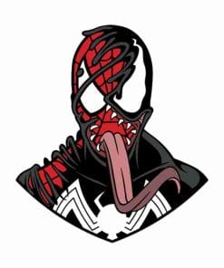 Alternative view of Venom 'Spiderman x Venom | Tongue Out' Enamel Pin