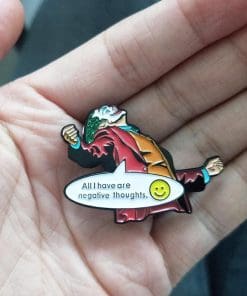 Alternative view of Joker 'All I have are Negative Thoughts' Enamel Pin