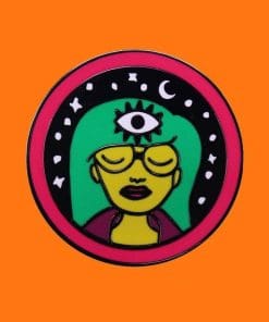 Alternative view of Daria 'Moon Vibe | Cartoon' Enamel Pin