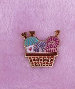 Alternative view of Cute Knitting Art Set of 6 Enamel Pin