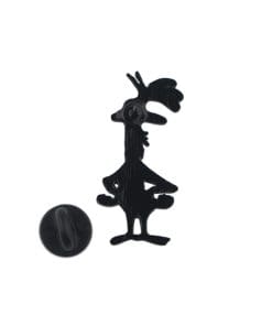 Alternative view of Cow and Chicken 'Chicken | Portrait' Enamel Pin