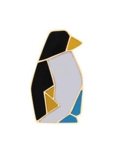 Colorful Origami 'Penguin' Enamel Pin