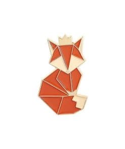 Origami Animal 'Fox' Enamel Pin