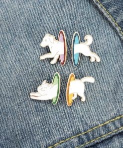 Alternative view of Cool Dog Set 'Planet Jump' Enamel Pin