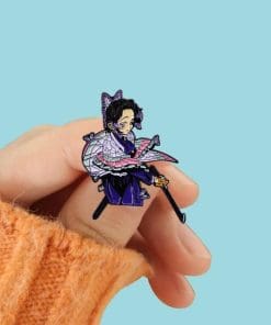 Demon Slayer: Kimetsu No Yaiba 'Shinobu Kochou with Sword' Enamel Pin - Image 5