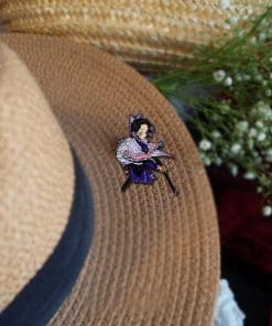 Demon Slayer: Kimetsu No Yaiba 'Shinobu Kochou with Sword' Enamel Pin - Image 4
