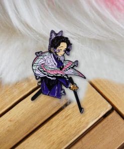 Demon Slayer: Kimetsu No Yaiba 'Shinobu Kochou with Sword' Enamel Pin - Image 6