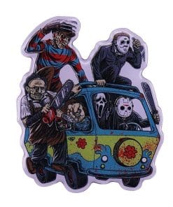 Classic Horror Killers on Mystery Machine Van Enamel Pin