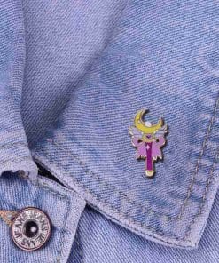 Sailor Moon 'Moon Stick' Enamel Pin - Image 4