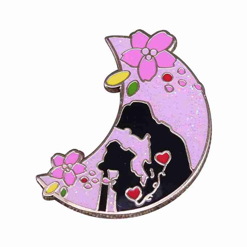 Sailor Moon 'Moon Lovers | Sailor Moon and Tuxedo Mask' Enamel Pin - Image 2