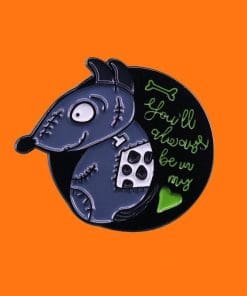 Alternative view of Funny Dog 'You'll Always Be My Love' Enamel Pin