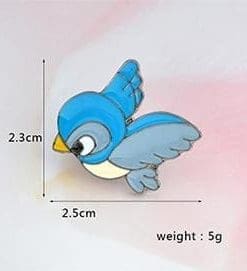 Alternative view of Cinderella 'Blue Bird' Enamel Pin