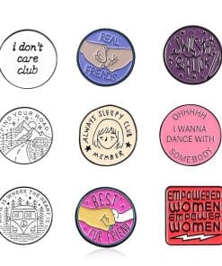 Alternative view of Always Sleepy Club Enamel Pin