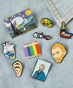 Alternative view of Art 3 'Color Palette' Enamel Pin