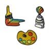 Art 3 'Color Palette' Enamel Pin