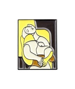 Abstract Painting 'The Kiss' Enamel Pin