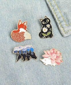 Alternative view of Forest Garden 'Pines Bear' Enamel Pin
