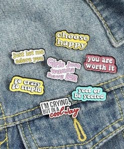 Cute Quote 'I'm Crying, But In a Cool Way' Enamel Pin - Image 6