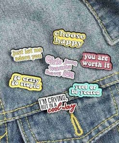 Positive Vibes 'Just Let Me Adore You' Enamel Pin - Image 6