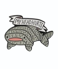 Megamouth Shark 'My Head Hurts' Enamel Pin
