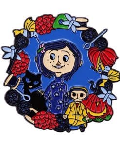 Coraline 'Black Cat | Sewing Box' Enamel Pin
