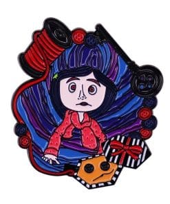 Coraline 'Threads | Button Box' Enamel Pin