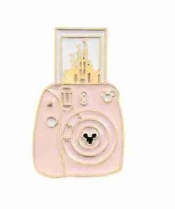 Pink Instax Camera 'Castle' Enamel Pin