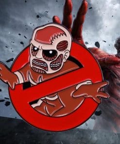 Alternative view of Attack on Titan 'Ghostbuster | Colossal Titan' Enamel Pin