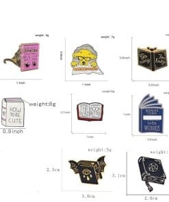 Cute Dog 'I'm Tired of Reading A Book' Enamel Pin - Image 4