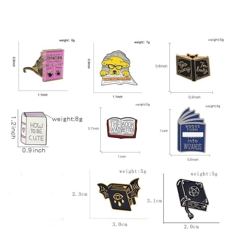 Books Are Magic 'Star of David' Enamel Pin - Image 3