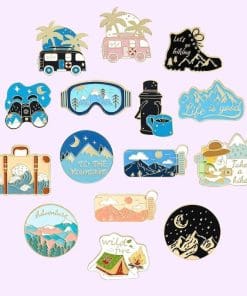Alternative view of Outdoor Adventure 'Hiking Van ver.1' Enamel Pin