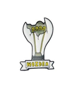 Broken Bulb 'No Idea' Enamel Pin