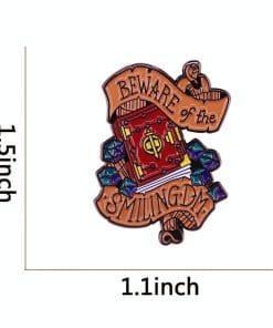 Alternative view of Dungeon Master 'Beware of the Smiling DM' Enamel Pin