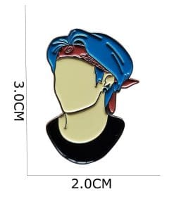 Alternative view of BTS 'V' Kpop Enamel Pin