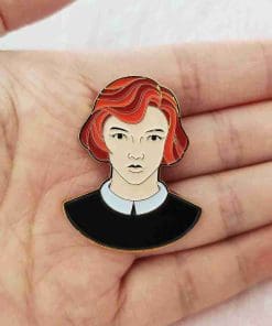 Alternative view of The Queen's Gambit 'Beth Harmon' Enamel Pin