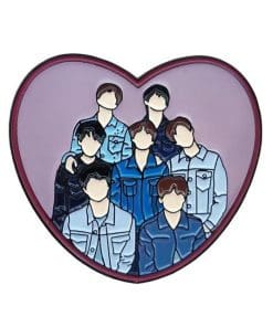 BTS Heart Portrait Enamel Pin