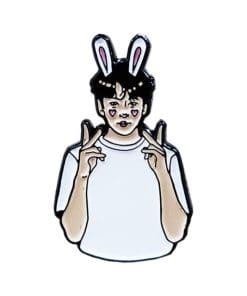 BTS 'Jung Kook | Bunny Ears' Enamel Pin
