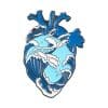 Anatomical Human Organ 'Painted Heart ver.5' Enamel Pin