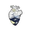 Anatomical Human Organ 'Painted Heart ver.3' Enamel Pin