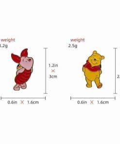 Winnie the Pooh 'Piglet | Kiss' Enamel Pin - Image 5