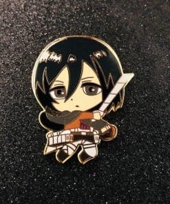 Attack on Titan 'Mikasa Thunder Spears | Chibi' Enamel Pin