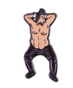Funny 'Male Stripper' Enamel Pin