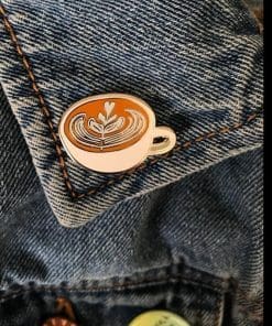 Luminous Coffee Art Enamel Pin