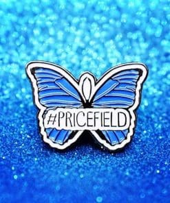 Alternative view of Life Is Strange Ship 'Blue Butterfly | #Pricefield' Enamel Pin