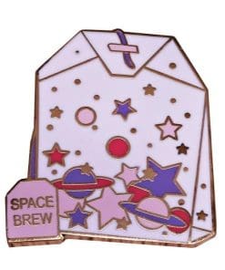 Outer Space 'Planet & Stars | Space brew' Enamel Pin - Image 4