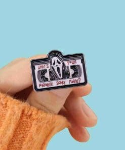 Alternative view of Scream 'What's Your Favorite Scary Movie?' Enamel Pin