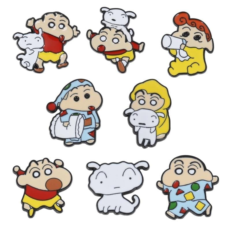 Crayon Shin Chan 'Beanies and Pillow' Enamel Pin - Image 3