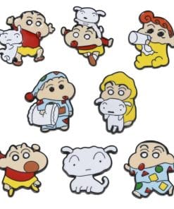 Alternative view of Crayon Shin Chan 'Shiro' Enamel Pin