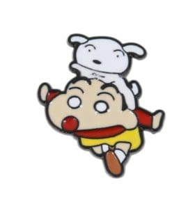 Crayon Shin Chan 'Shin Chan & Shiro Playing' Enamel Pin